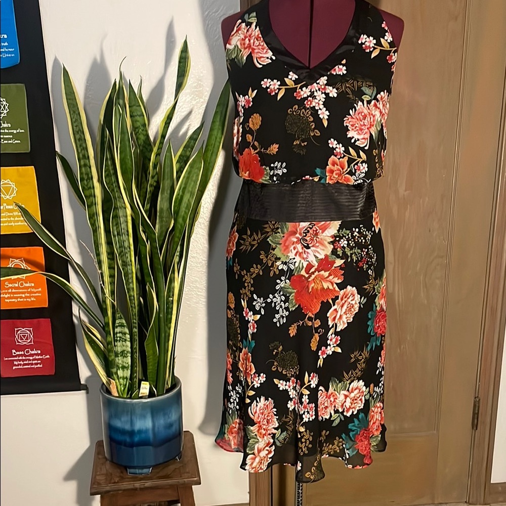 Colorful Asian inspired Floral Midi Dress - Bundle and save!